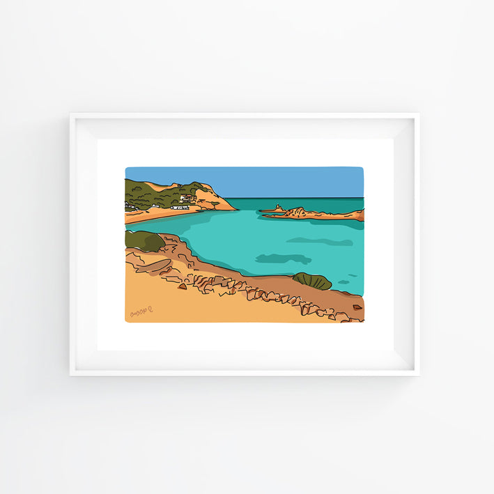 Lámina Cala Pregonda