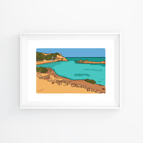 Lámina Cala Pregonda