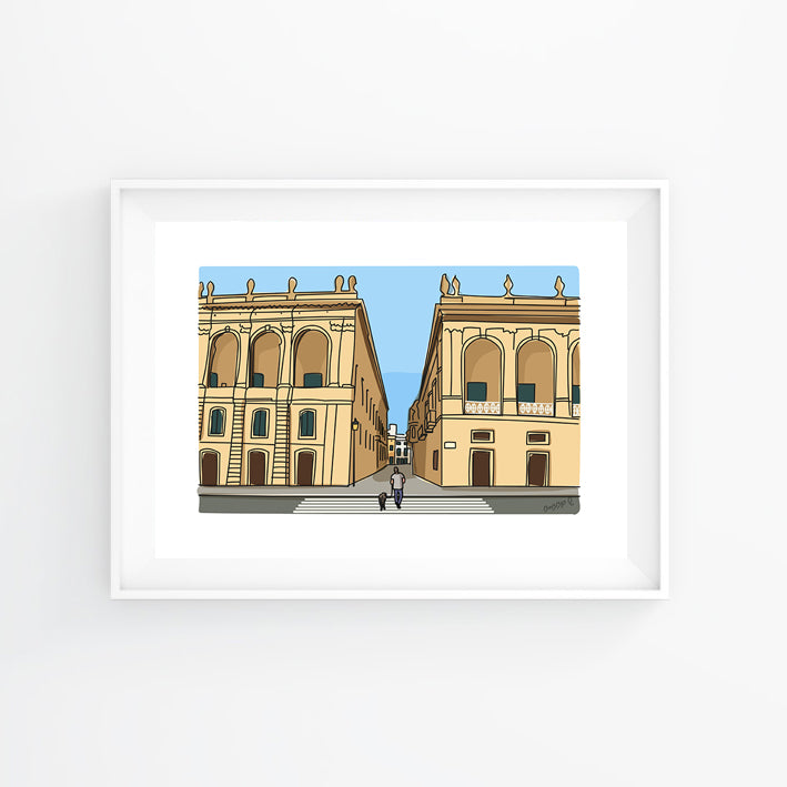 Lámina Plaça des Born, Ciutadella