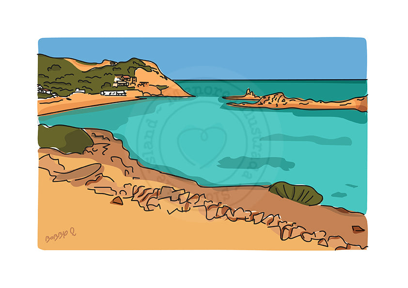 Lámina Cala Pregonda