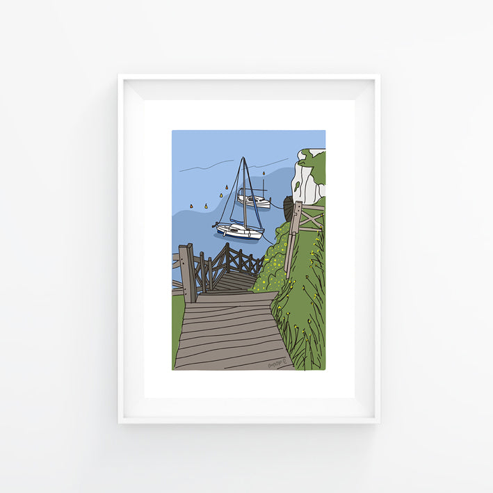 Lámina barcos en Santa Anna